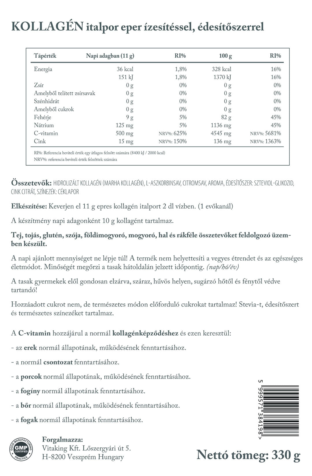 Vitaking - Collagen Drink Powder
