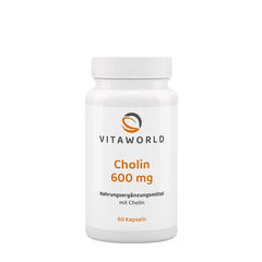Vitaworld Choline baksida näringsfakta