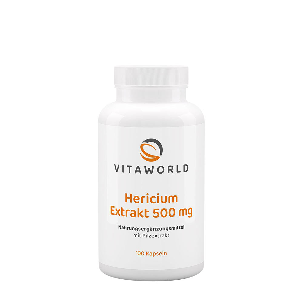 Vitaworld Hericium Extract baksida näringsfakta