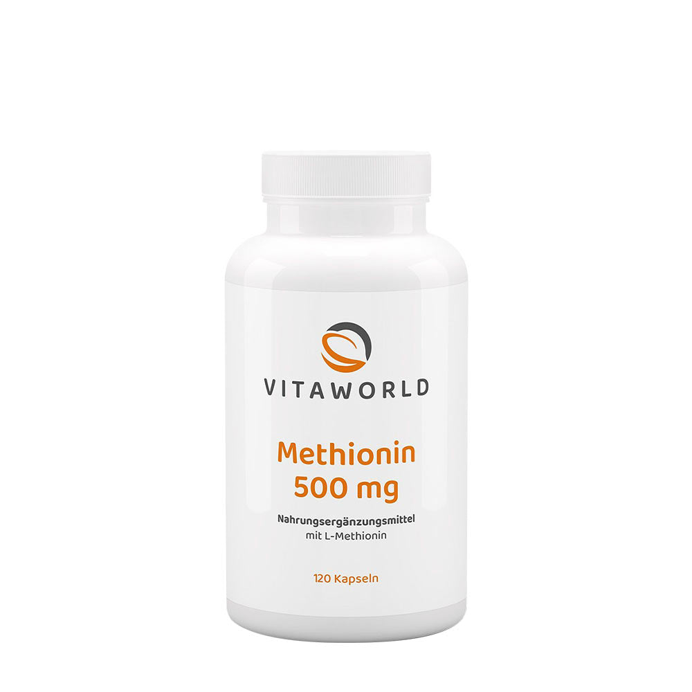 Vitaworld Methionine baksida med näringsfakta