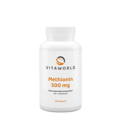 Vitaworld Methionine baksida med näringsfakta