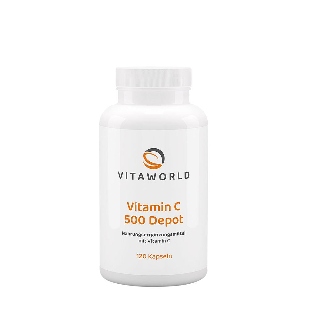 Vitaworld - Vitamin C 500 Depot - 120 Kapsler