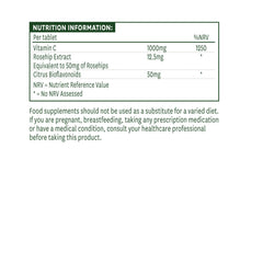 Vitamin C 1000 mg – Lågsyrllig formel öppen burk