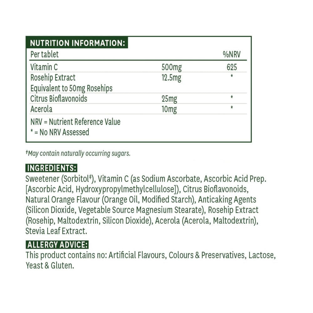 Natures Aid Vitamin C Gummies öppen förpackning