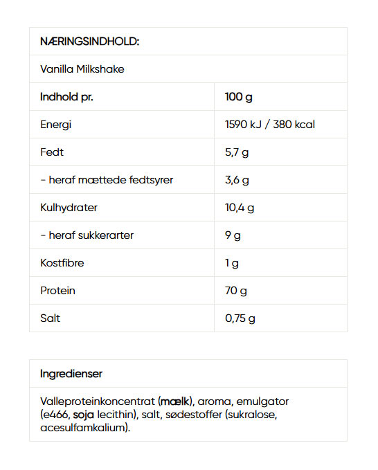 Wispy - 100% Whey Protein Vanilla Milkshake - 1800g