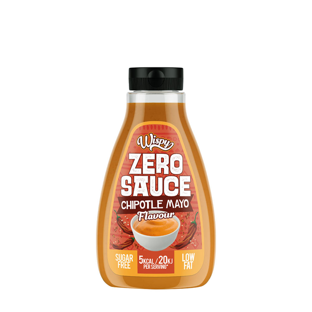 Wispy Zero Sauce Chipotle Mayo, sugar-free dressing with low calories and rich flavor, perfect for healthy meals.