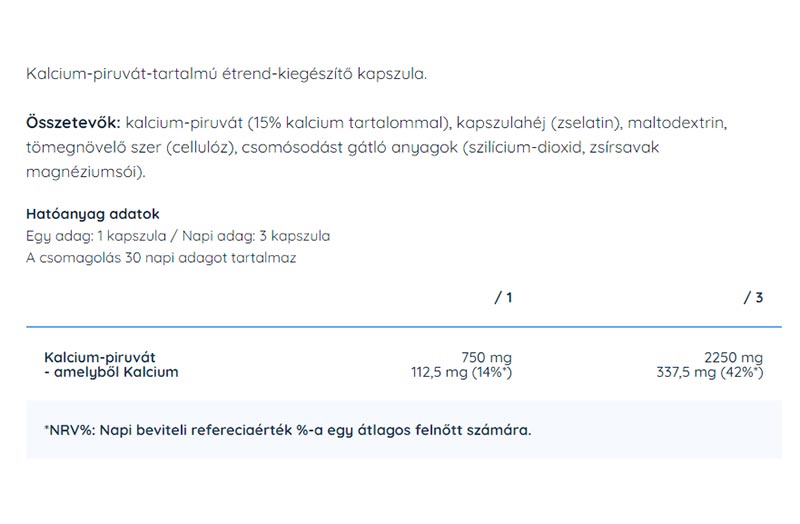 Nutriversum - Pyruvate Caps - 90 Caps