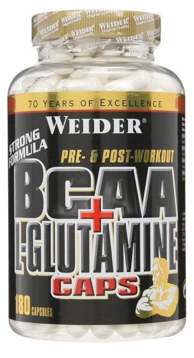 Weider - BCAA + L-Glutamine - 180 Caps
