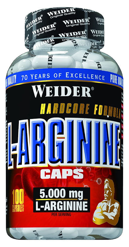 L-Arginine 1000 mg kapsel baksida näringsfakta