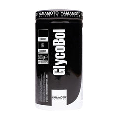 Yamamoto Nutrition GlycoBol Cluster Dextrin supplement container, 500g, featuring 16 servings for athletes.
