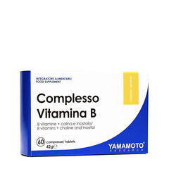 Yamamoto Nutrition Complesso Vitamina B packaging, 60 tablets, B-vitamin complex with choline and inositol