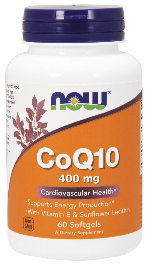 NOW Foods - CoQ10 Med Lecithin & Vitamin E
