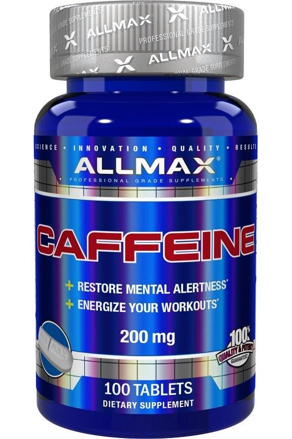 AllMax Nutrition - Caffeine, 200mg - 100 tablets - Nutri.se