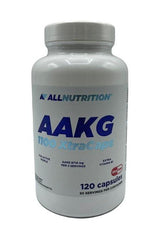 Allnutrition AAKG 1100 XtraCaps bottle for muscle growth and enhanced training benefits, 120 capsules.