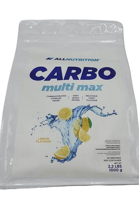 Allnutrition Carbo Multi Max packaging featuring lemon flavor and energizing carbohydrate blend.
