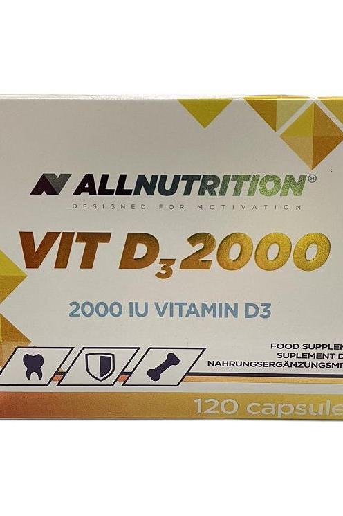 Allnutrition Vit D3 2000, 120 capsules, dietary supplement for optimal vitamin D intake