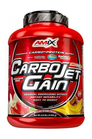 Carbojet Gain – Kolhydratenergitillskott framsida