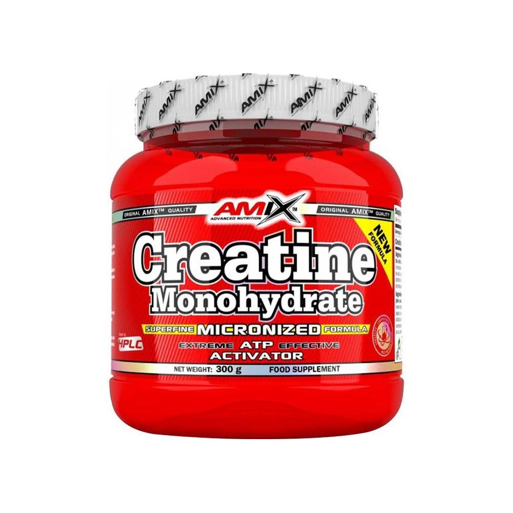 Amix Creatine Monohydrate 300g, enhances performance and muscle recovery, energizing supplement.