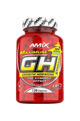 Amix Maximum GH Stimulant 120 Capsules - Growth hormone supplement with amino acids and Vitamin B6 for optimal performance.