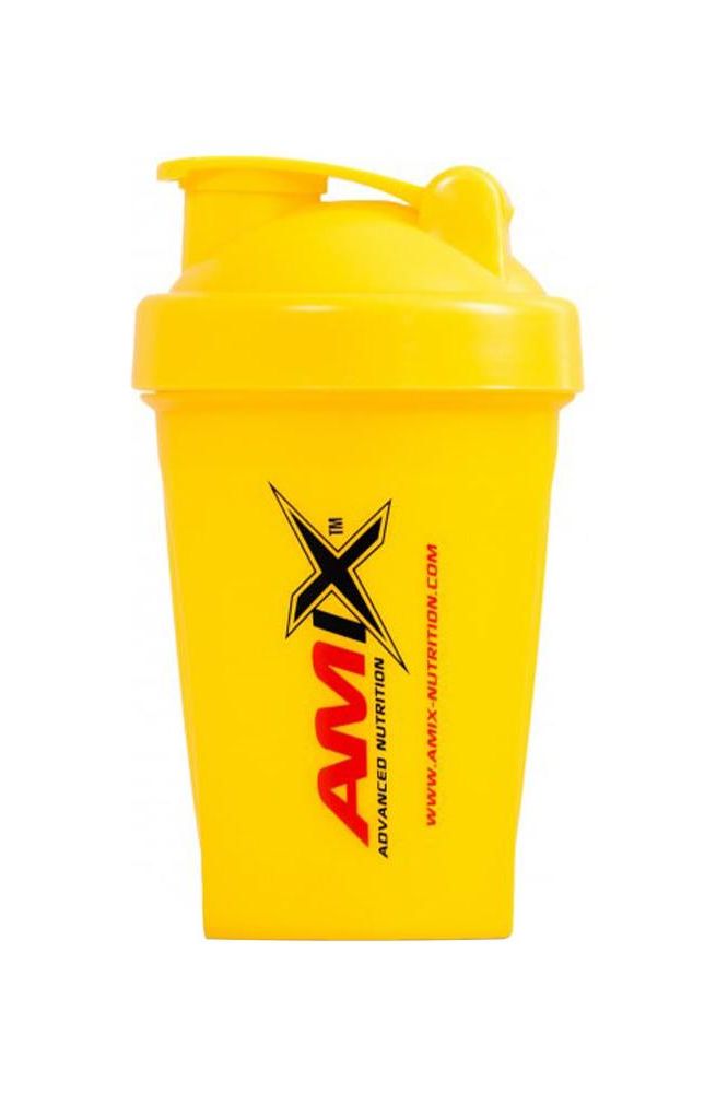 Amix MiniShaker Color in bright yellow, portable shaker for mixing protein powder easily.