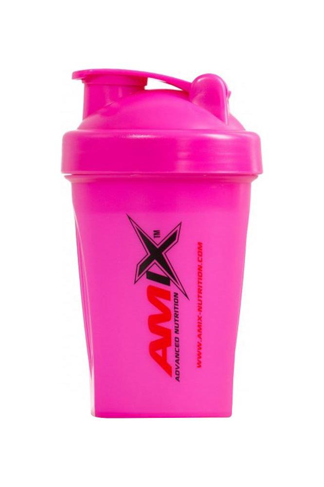 Amix MiniShaker Color in vibrant pink, ideal for mixing protein powder without a blender, portable and easy to clean.