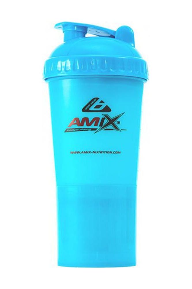 Amix Shaker Monster Bottle in vibrant blue, ideal for mixing protein shakes and ensuring no leaks.