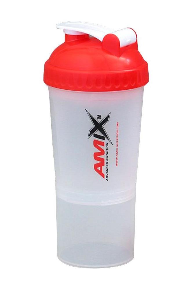 Amix Shaker Monster Bottle in red, durable and practical for mixing protein shakes and beverages.