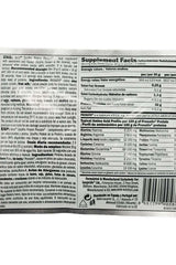 Supplement facts label for Amix Zero Pro Whey Native Isolate Protein Sample detailing nutritional information.