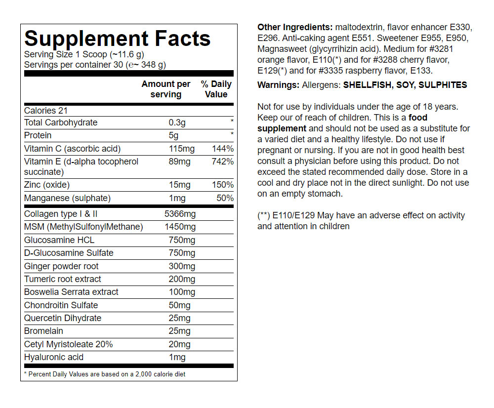 Universal Nutrition - Flex, Sininen Vadelma - 348g
