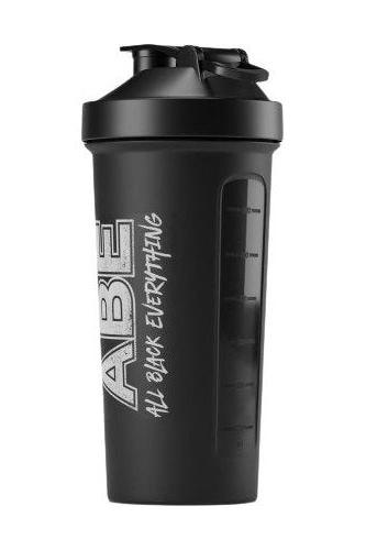 Applied Nutrition ABE All Black Everything shaker, 600 ml, black design with white logo, perfect for blending supplements.