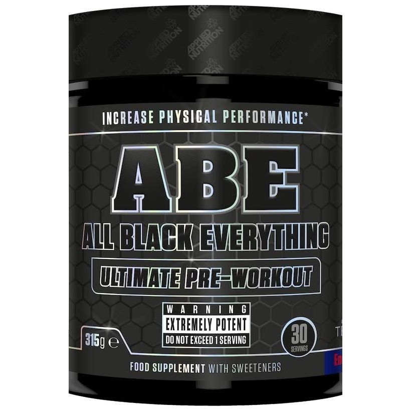 Applied Nutrition ABE All Black Everything pre-workout supplement for enhanced physical performance and focus.