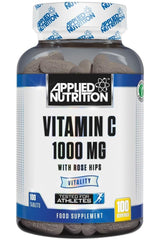 Applied Nutrition Vitamin C 1000 mg with Rose Hips - 100 tablets, Halal certified, vegan-friendly supplement
