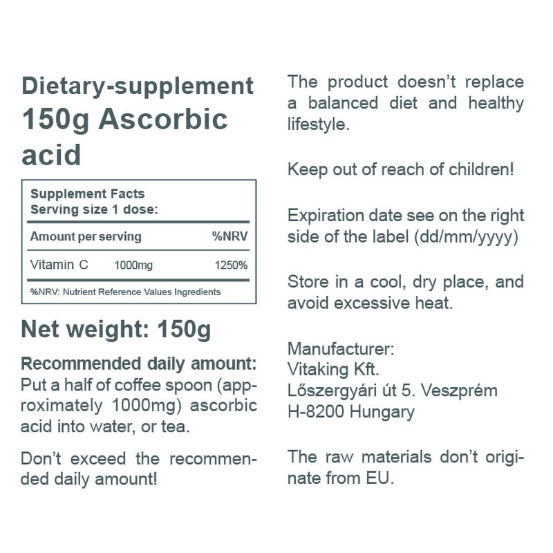 Vitaking - Askorbiinihappo C-vitamiini