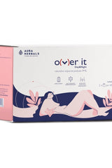 Aura Herbals O(V)Er It Day & Night capsules packaging for PMS support and menstrual cycle wellness.