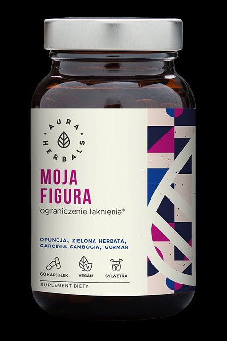 Aura Herbals Weight Management Support etikett detalj