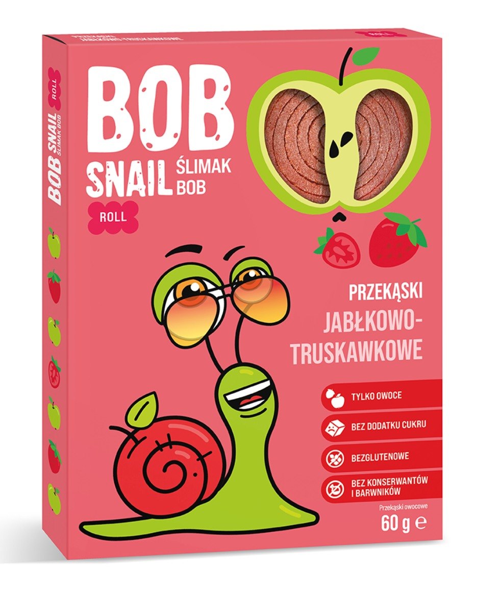 Bob Snail - Apple Strawberry Snack