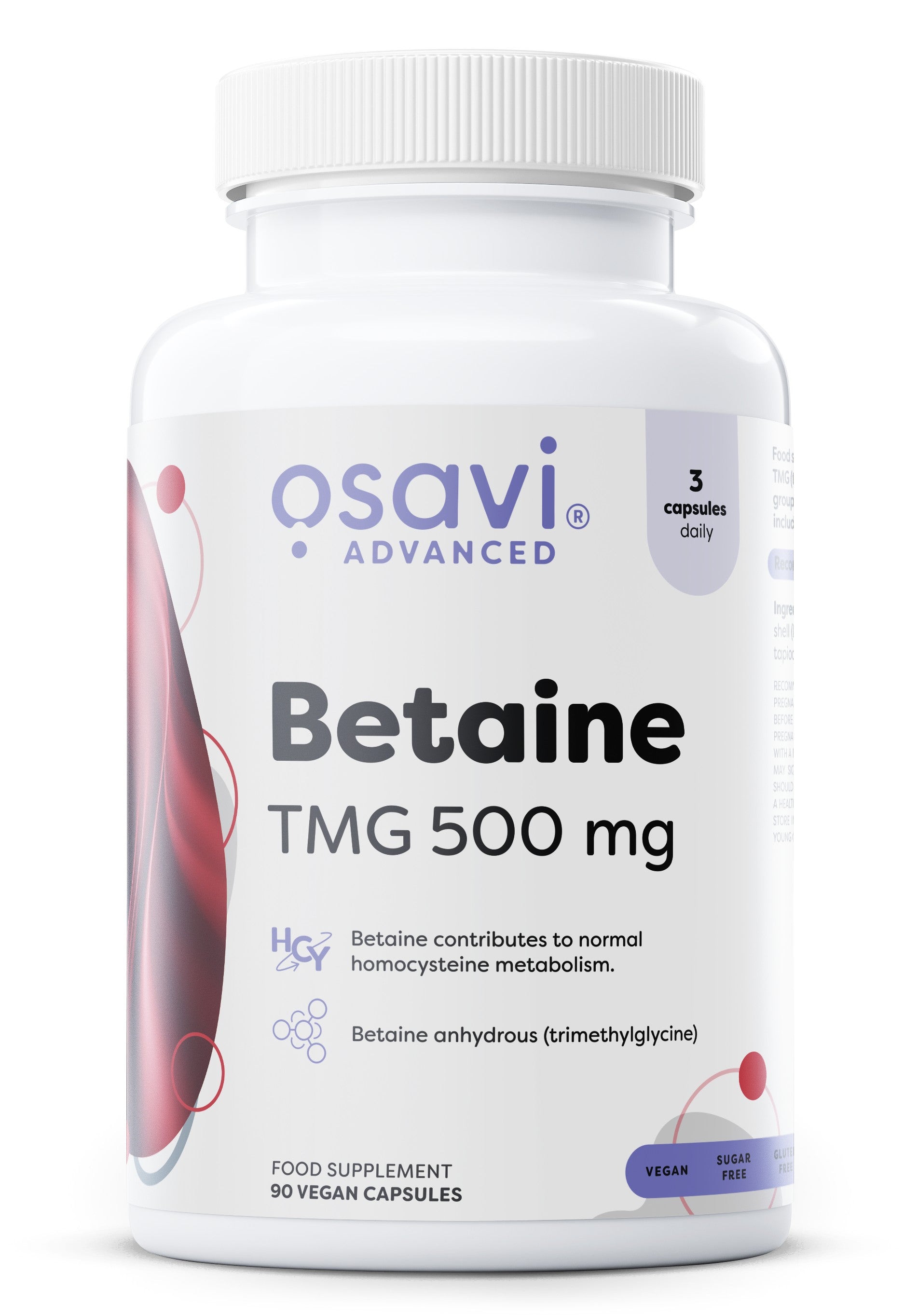 Osavi - Nature - Betaine, TMG 500mg - 90 Vegan Caps