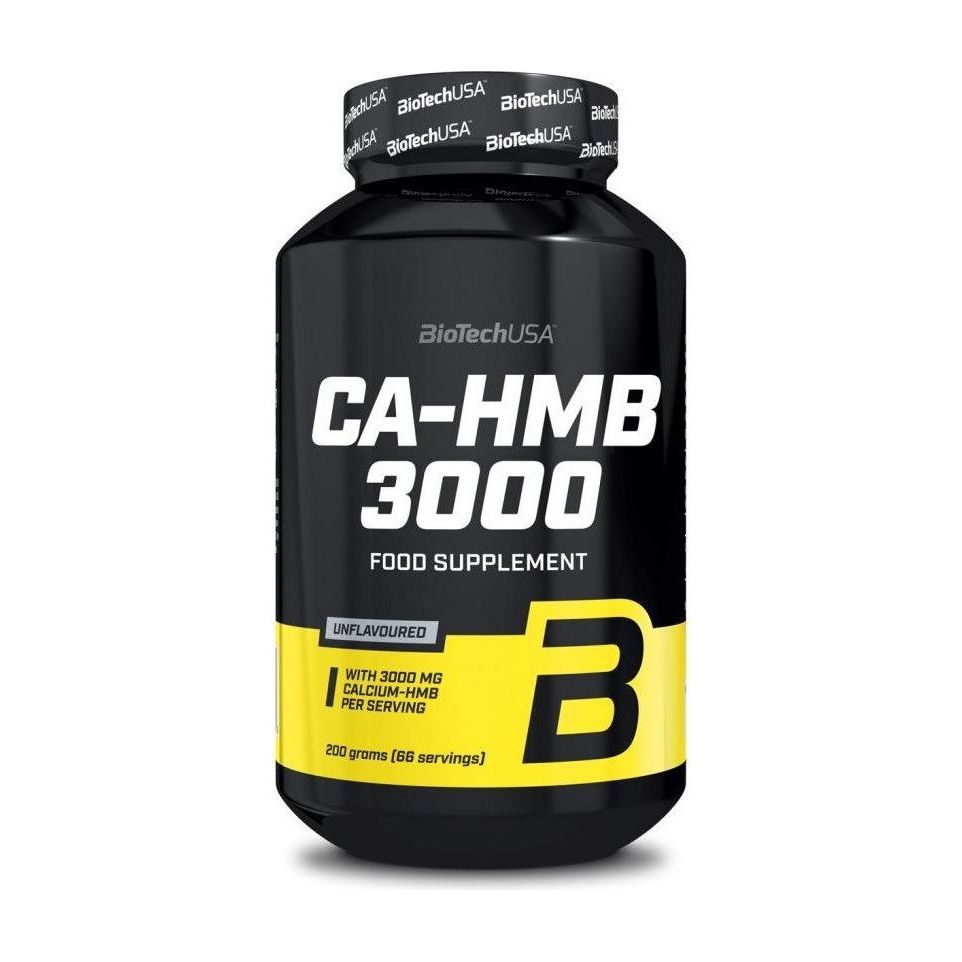 BioTech USA CA-HMB 3000 food supplement with 3000 mg calcium beta-hydroxy-beta-methylbutyrate per serving