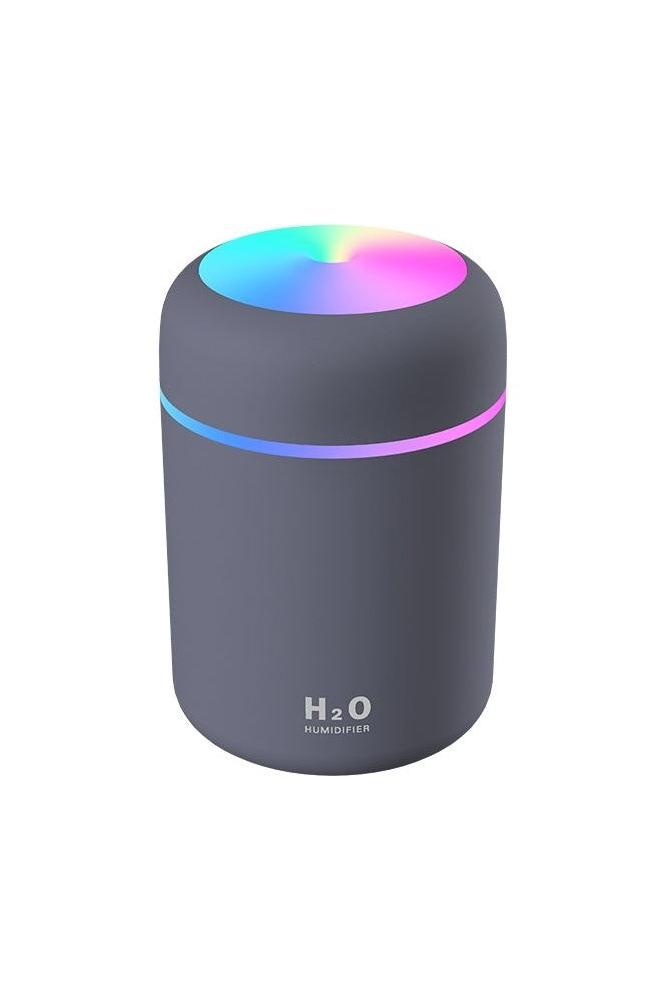 bioU H2O Air Humidifier with LED light, essential oil diffuser and USB plug for improved air quality.