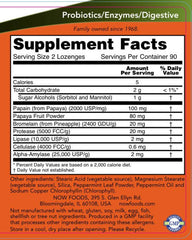 NOW Foods - Papaya Enzyme - Digestive Support