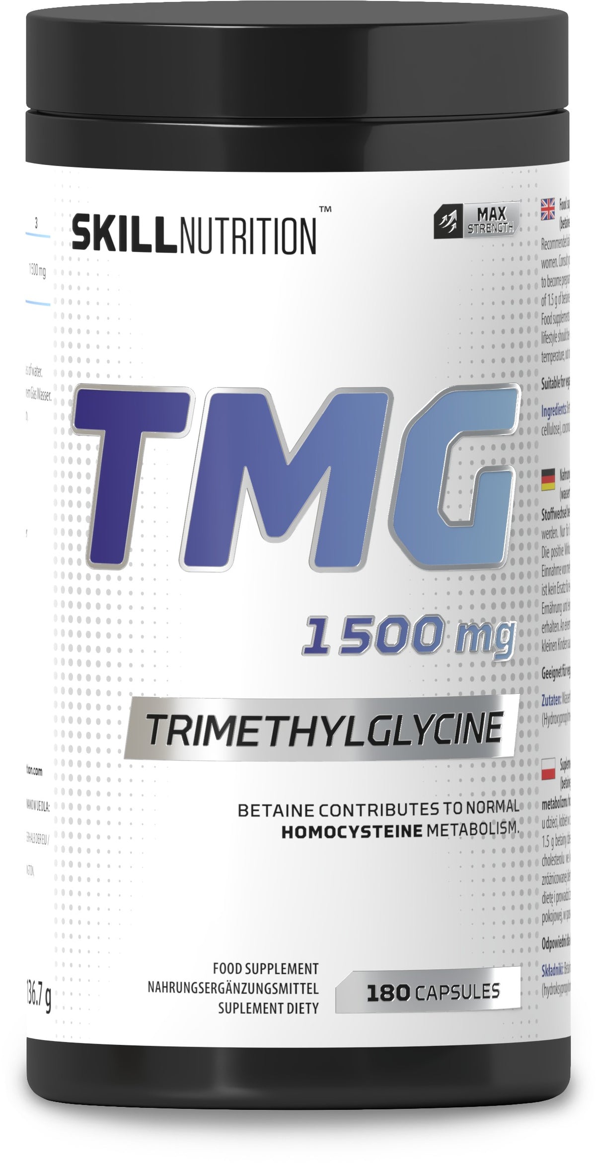 Skill Nutrition - TMG Trimethylglycine - 180 Capsules
