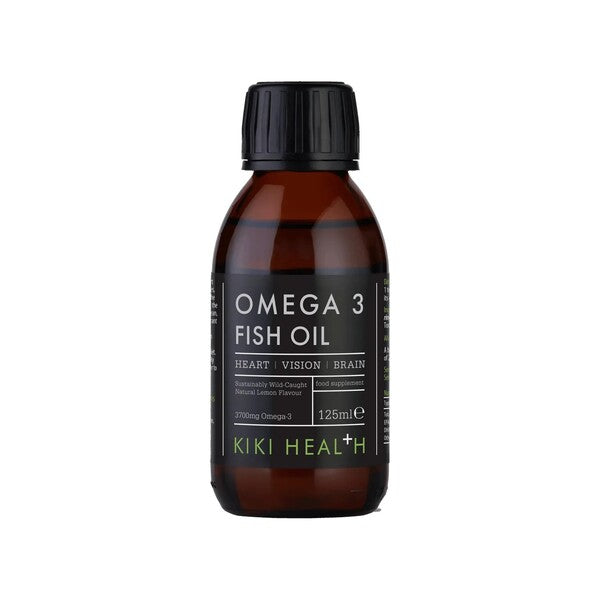 KIKI Health - Omega 3 Fish Oil, Sitruuna - 125 ml.