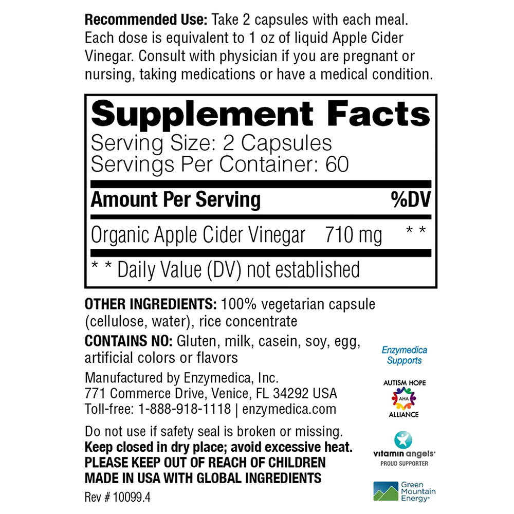 Enzymedica - Apple Cider Vinegar Gummies