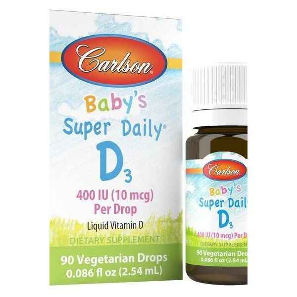 Carlson Labs - Baby's Super Daily D3, 400 IU