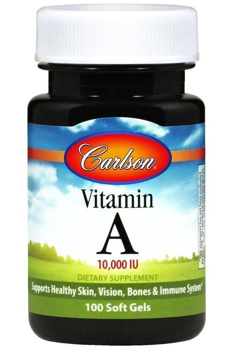 Carlson Labs - Vitamin A, 10 000 IU - 250 softgels - Nutri.se