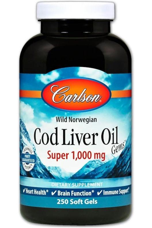 Carlson Labs - Wild Norwegian Cod Liver Oil Gems - Nutri.se