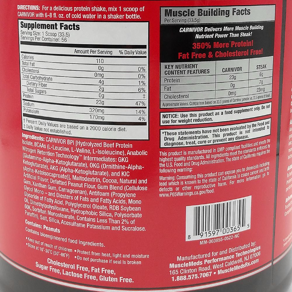 MuscleMeds - Carnivor™ 100% Beef Protein