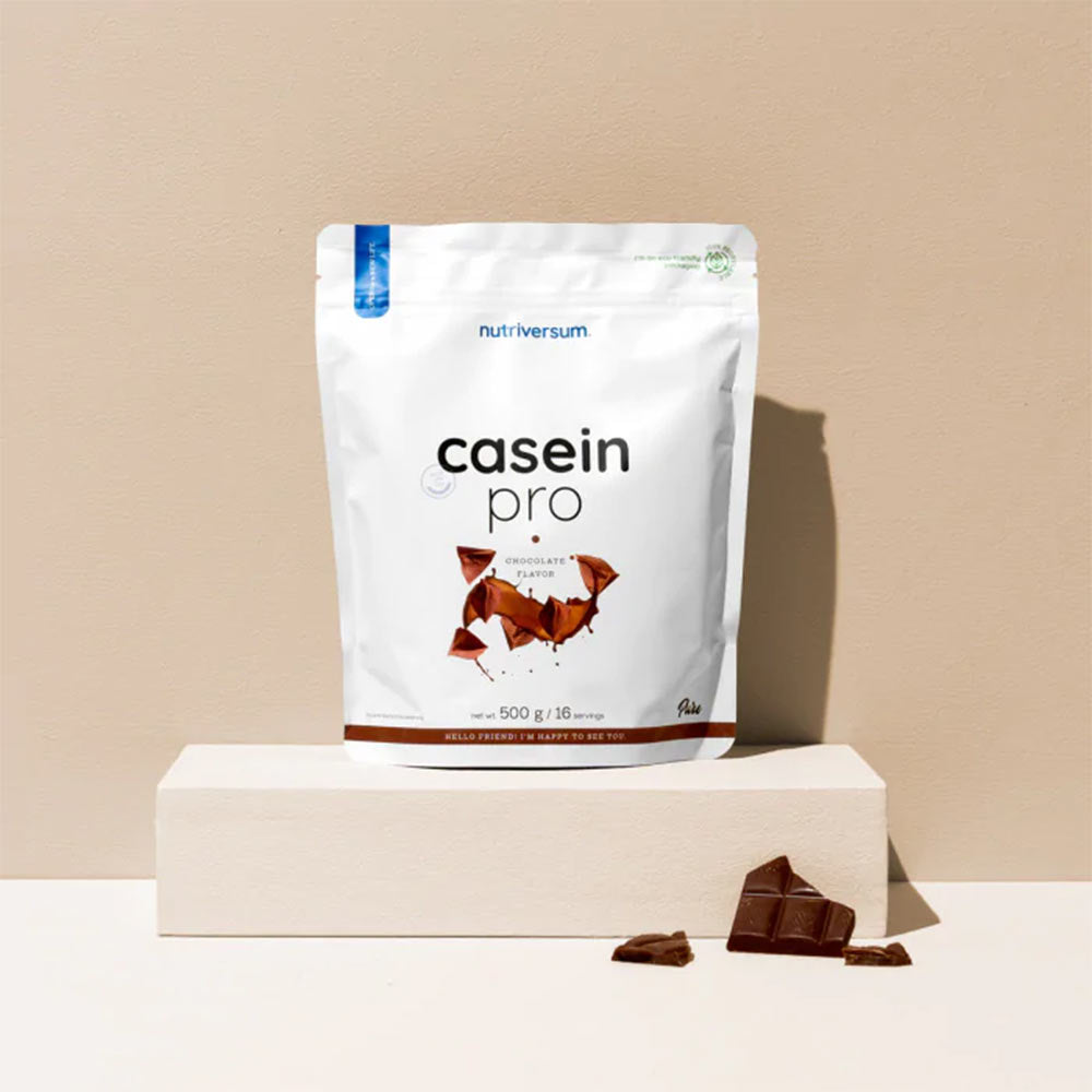 Pure Caseine Pro Choklad baksida näringsfakta