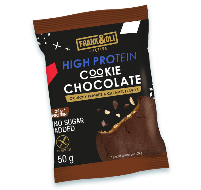 Frank&Oli - High Protein Cookie Chocolate Peanut Caramel 50g