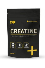 CNP Creatine Powder 250g package designed for increased strength and performance in workouts.